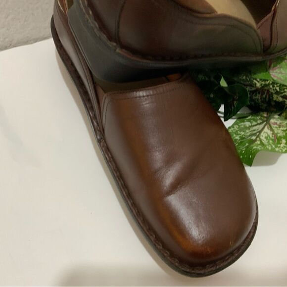 Allegria Womens Brown DEB 656 Leather Clogs Size 41 - Picture 5 of 11